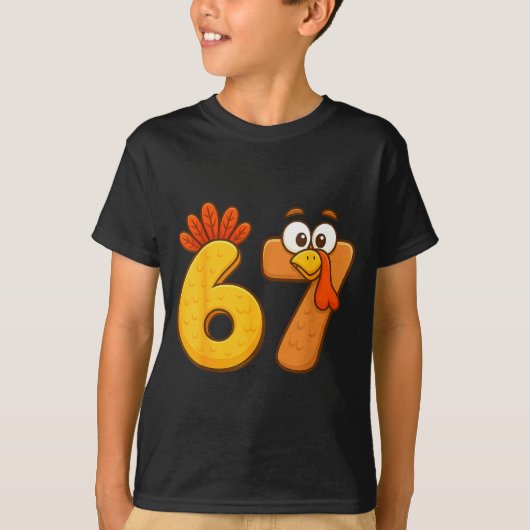 67 Thanksgiving Funny Six Seven Meme For Men Women Tシャツ (正面)