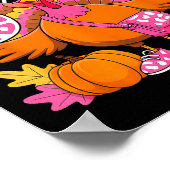 67 Thanksgiving Funny Turkey 67 Turkey Six Seven G ポスター (角)