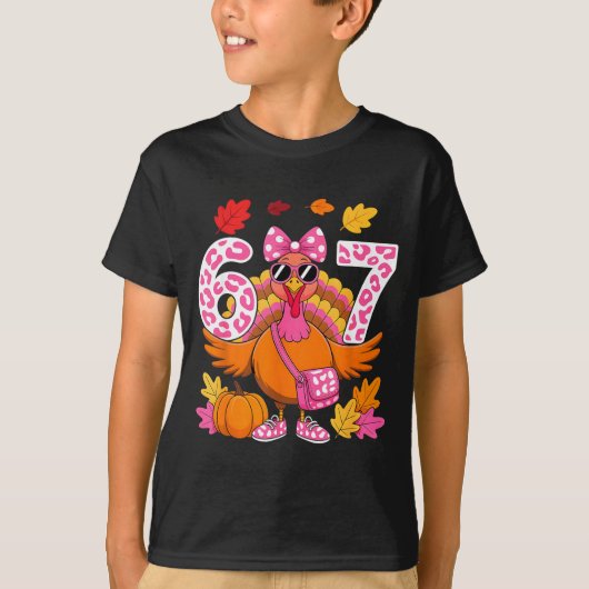 67 Thanksgiving Funny Turkey 67 Turkey Six Seven G Tシャツ (正面)