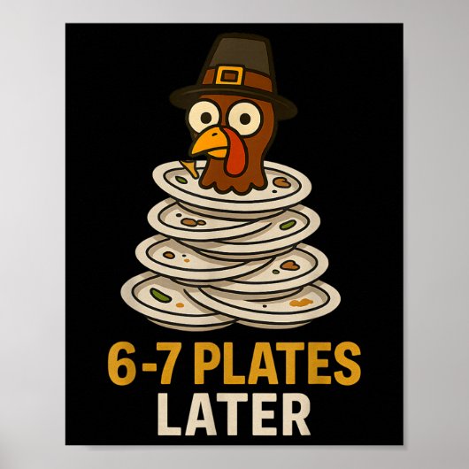 67 Thanksgiving Funny Turkey 6-7 Meme Six Seven Bo ポスター (正面)