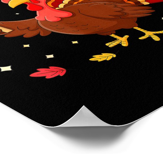 67 Thanksgiving Turkey Meme Six Seven 6 7  ポスター (角)