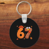 67 Thanksgiving Turkey Turkey  キーホルダー (正面)
