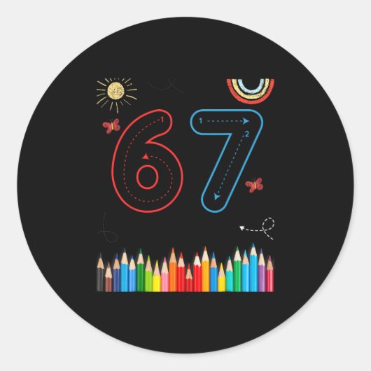 67 Tracing Funny Meme Elementary School Teachers  ラウンドシール (正面)