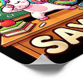 67 Unicorn For Girls Six Seven Meme Brainrot Funny ポスター (角)