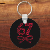 67 Valentine’s Day Heart Meme – Trendy Six Seven  キーホルダー (正面)