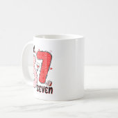 67 Valentine Six Seven 6 7 Funny Valentine’s Day W コーヒーマグカップ (正面左)