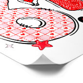 67 Valentine Six Seven 6 7 Funny Valentine’s Day W ポスター (角)