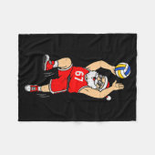 67 Volleyball Santa Six Seven Meme Christmas Srt M フリースブランケット (正面(横))