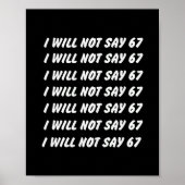 67 Write Lines Six Seven 7endy 6 7endy 67 Meme Fun ポスター (正面)