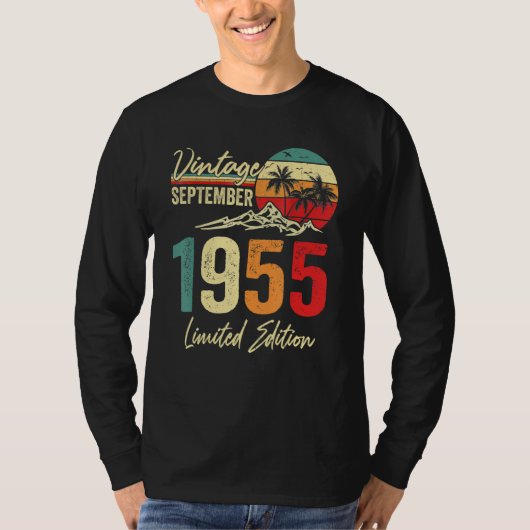 67 Yr Old Vintage September 1955  67th Tシャツ (正面)