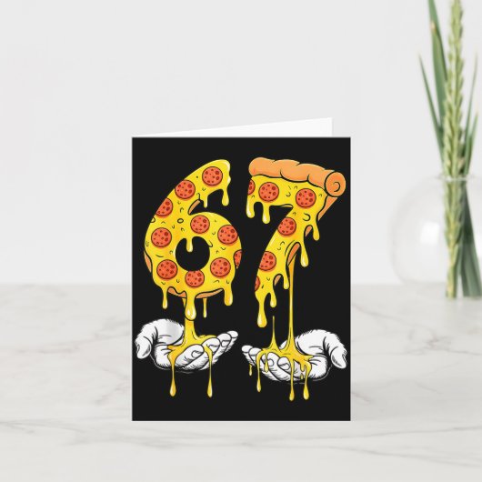 67 Zza ミーム 面白い Zza 愛好者 カード (正面)