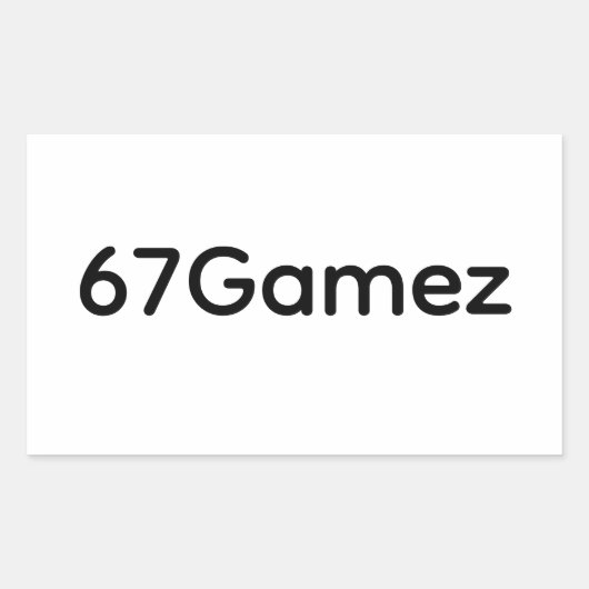 67Gamez ステッカー 2 (正面)