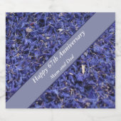 67thアニバーサリー編集可能 スパークリングワインラベル (シングルラベル)