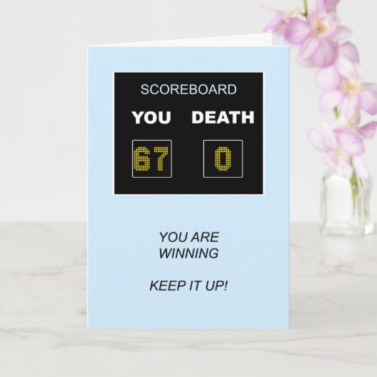 67th誕生日スコアボード カード (蘭)