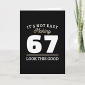 67th Birthday 67 Year Old Gift  カード (正面)