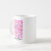 67th Day Of School 67 Days Smarter Coquette Bow Te コーヒーマグカップ (正面左)