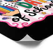 67th Day Of School 67 Six Seven Math Teacher  ポスター (角)