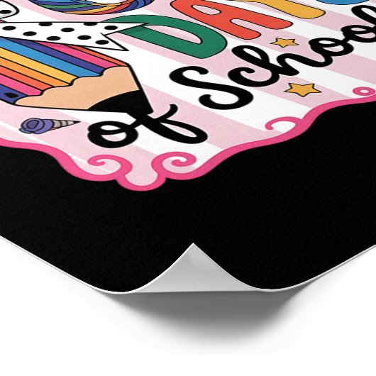 67th Day Of School 67 Six Seven Math Teacher  ポスター (角)