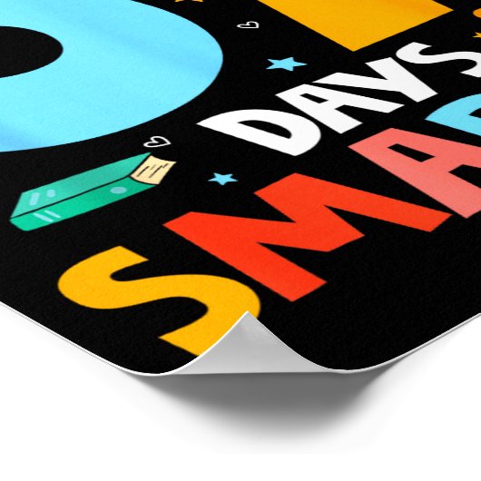 67th Day Of School Funny 67 Days Smarter Teacher B ポスター (角)