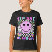 67th Day Of School Funny 6 7 Teachers Students Mem Tシャツ (正面)