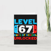 67th Day Of School Gamer Level 67 Days Unlocked 6 カード (正面)