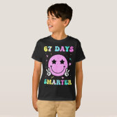 67th Day Of School Shirt 67 Days Smarter Teacher G Tシャツ (正面フル)