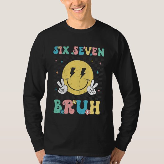 67th Day of School Shirt Six Seven Bruh Teacher Bo Tシャツ (正面)