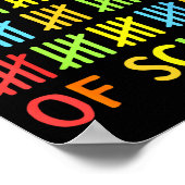 67th Day Of School Teacher Kids 67 Math Numbers 10 ポスター (角)