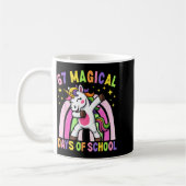 67th Day Of School Unicorn 67 Magical Days Teacher コーヒーマグカップ (左)