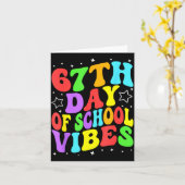67th Day Of School Vibes  カード (黄色い花)