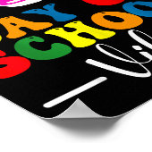 67th Day Of School Vibes 100 Days Of School Teache ポスター (角)