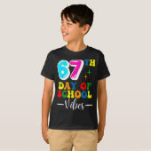 67th Day Of School Vibes 100 Days Of School Teache Tシャツ (正面フル)