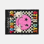 67th Day Of School Vibes Funny Six Seven 67 Meme S フリースブランケット (正面(横))