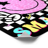 67th Days Smarter Smile Face 67 Days School Teache ポスター (角)