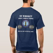 68のウィスキーの戦闘の医者103rd FAのティー Tシャツ (裏面)