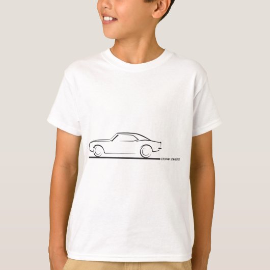 68カマロ懸命トップBLK Tシャツ (正面)