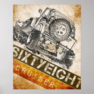 68トヨタの土地の巡洋艦ポスター ポスター
