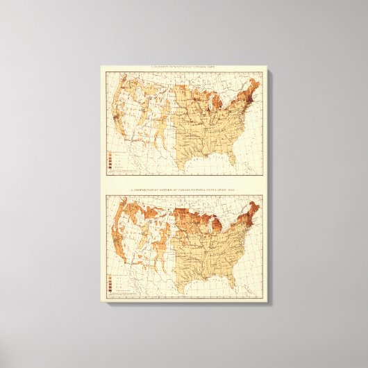 68先住民カナダ1900 キャンバスプリント (正面)