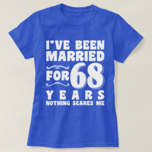 68年間の結婚記念日のプレゼント Tシャツ