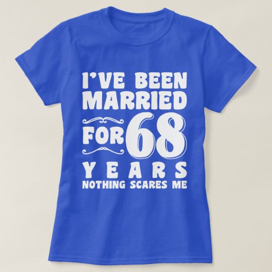 68年間の結婚記念日のプレゼント Tシャツ (デザイン正面)
