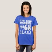 68年間の結婚記念日のプレゼント Tシャツ (正面フル)