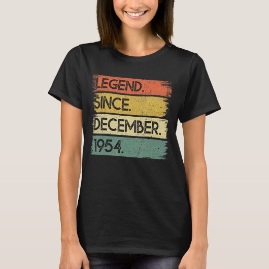 68歳の伝説1954年12月68誕生 Tシャツ (正面)
