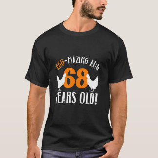 68歳の誕生日おめでとう 68歳の養鶏家 ニワトリ好き Tシャツ