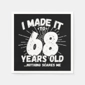 68歳皮肉ミームおもしろい68誕生日 スタンダードカクテルナプキン (正面)