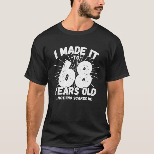 68歳皮肉ミームおもしろい68誕生日 Tシャツ (正面)