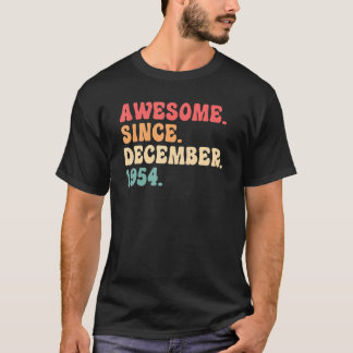 68歳12月68日誕生日男性へ女性 Tシャツ
