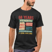 68歳68誕生日装飾店 Tシャツ (正面)
