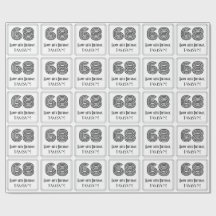 68番目の誕生日:インスパイアアールデコスタイル「68」 +名前