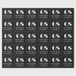 68番目の誕生日-インスパイアアールデコ検索"68"，名前 ラッピングペーパー