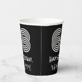 68番目の誕生日—インスパイアアールデコ検索「68」 +名前 紙コップ (右)